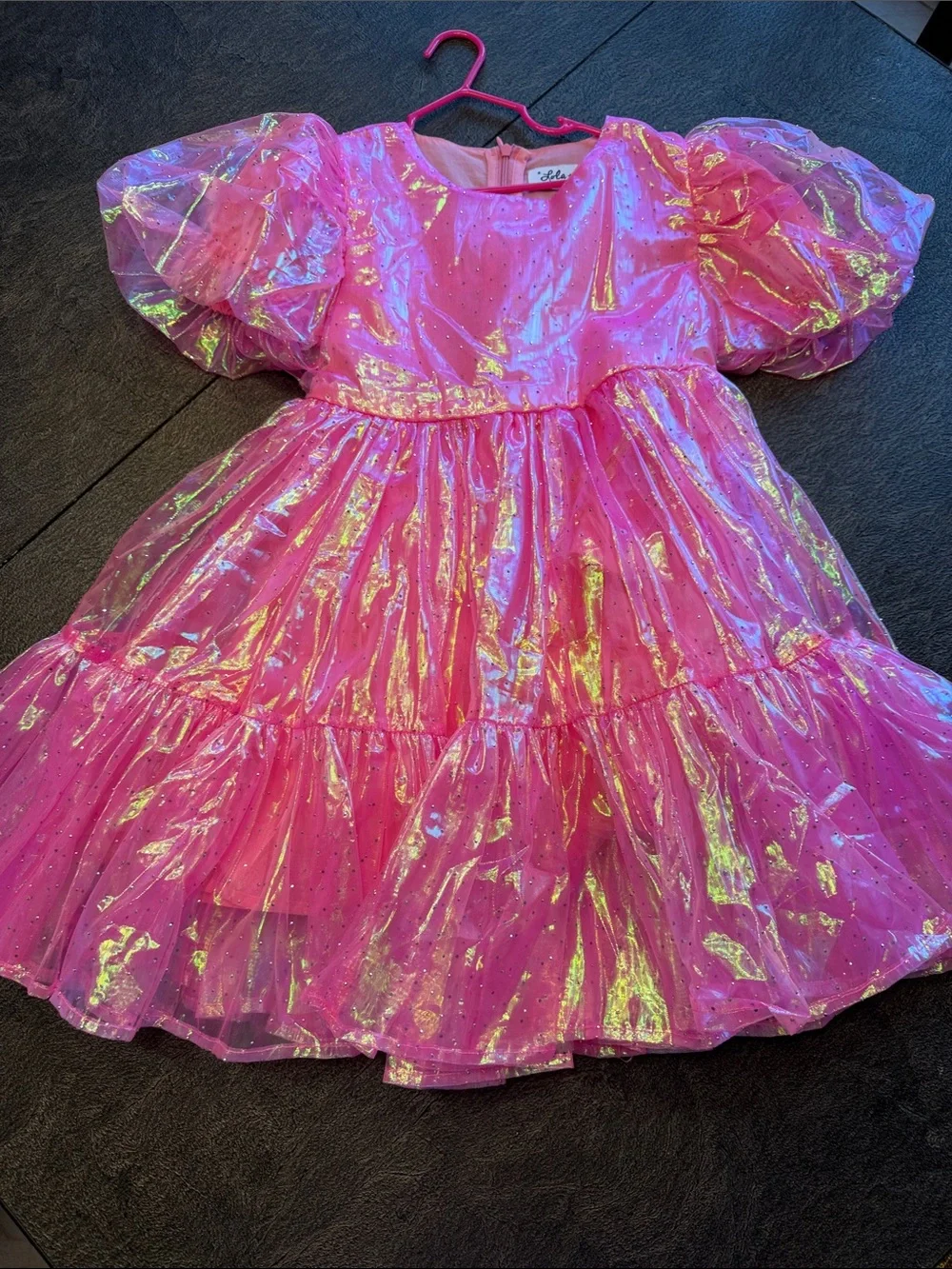 Lola and the Boys Crystal Hot Pink Dress 8